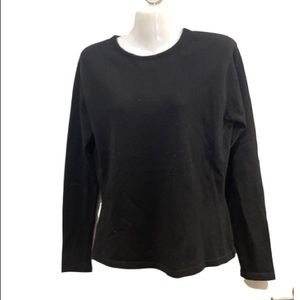 F by Faconnable 100% cashmere black sweater Small